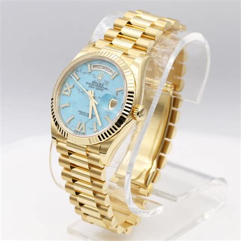 rolex turquoise 31 mm|Rolex day date gold 36mm.